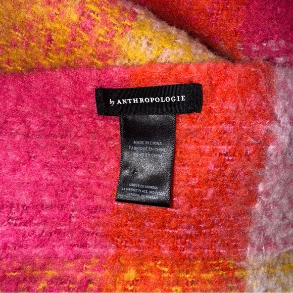 Anthropologie $58 Pink and Orange Scarf - Picture 9 of 10